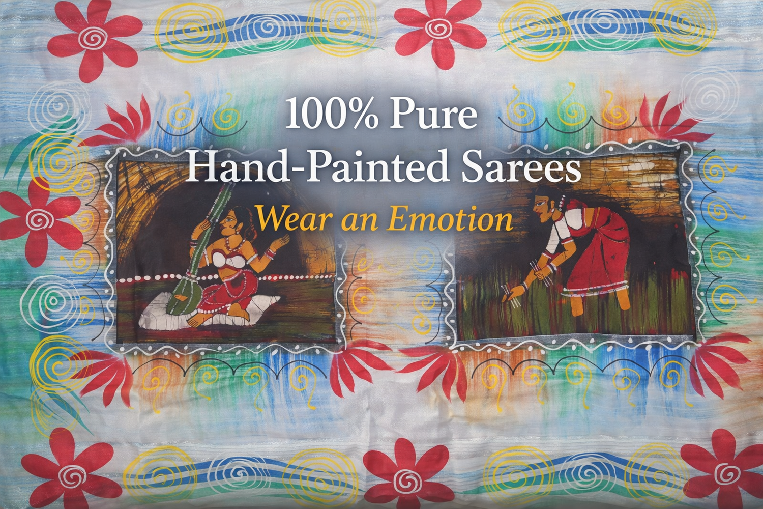 Hand Painted Sarees