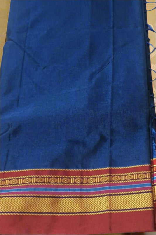 Royal Blue sari  Ilkal Cotton saree