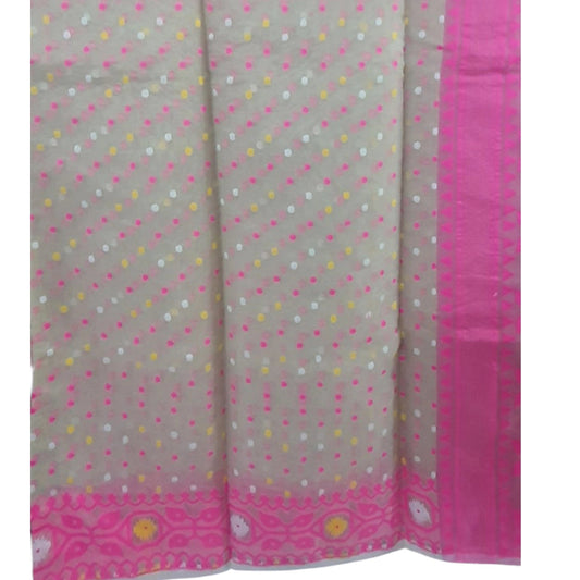 Neon Pink Jamdani Cotton