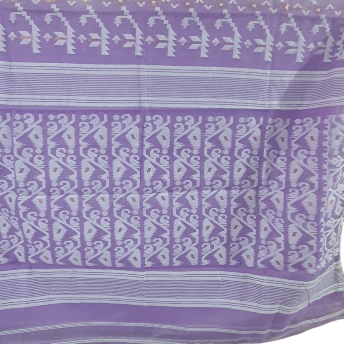 Purple Jamdani Cotton