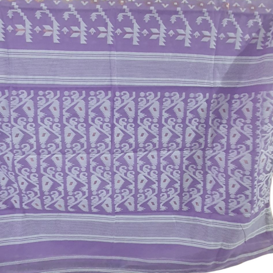 Purple Jamdani Cotton