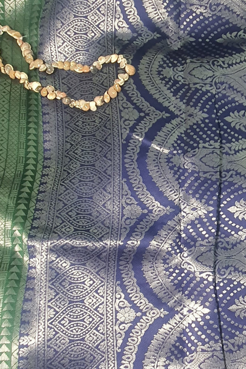 bottle green soft silk