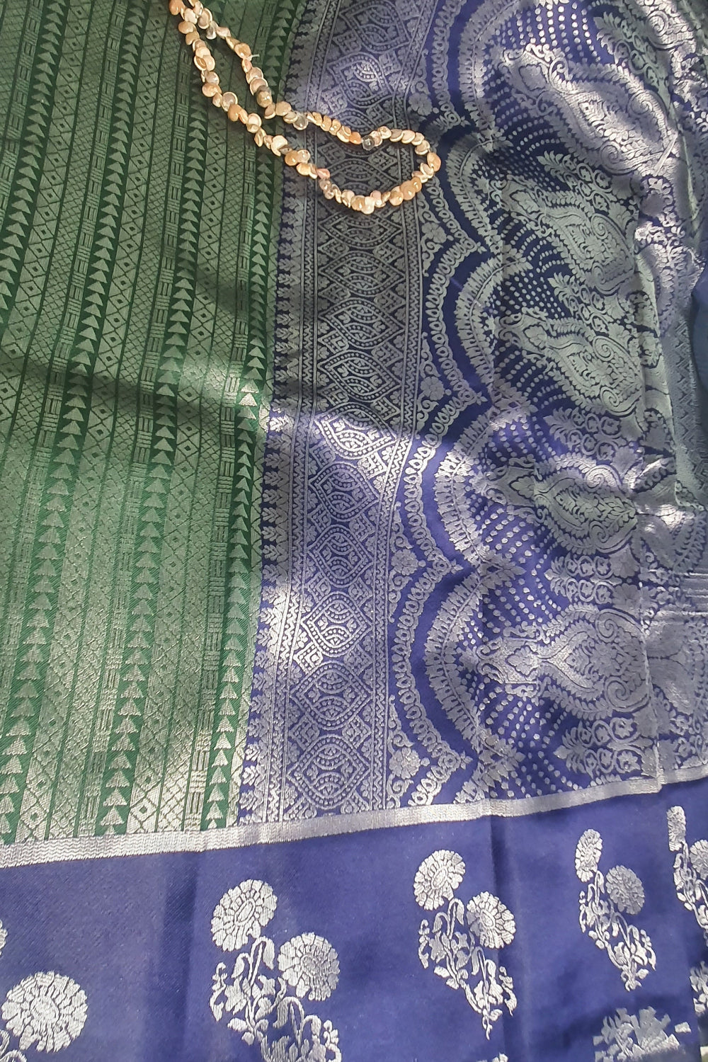 green soft saree