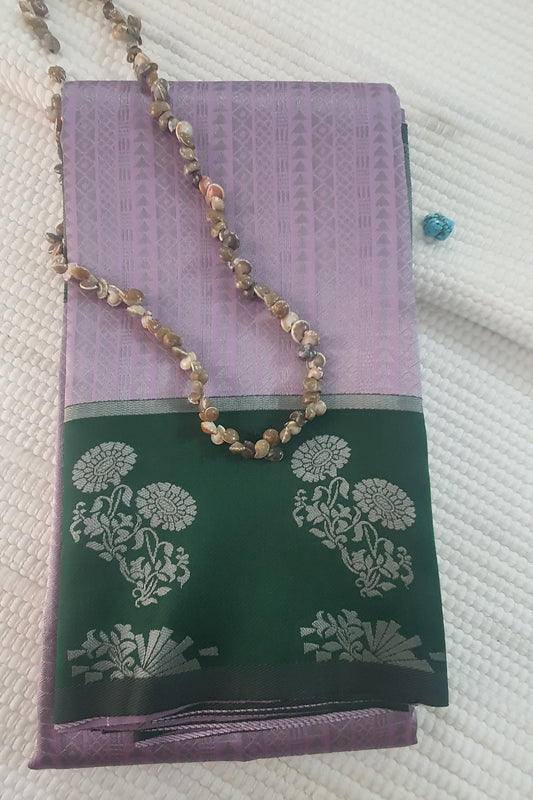 purple soft saree