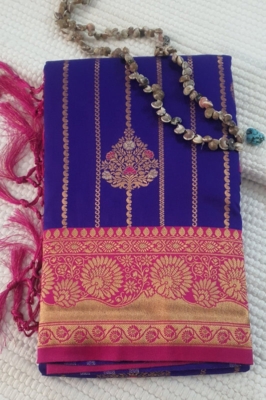 Violet Soft Silk Saree