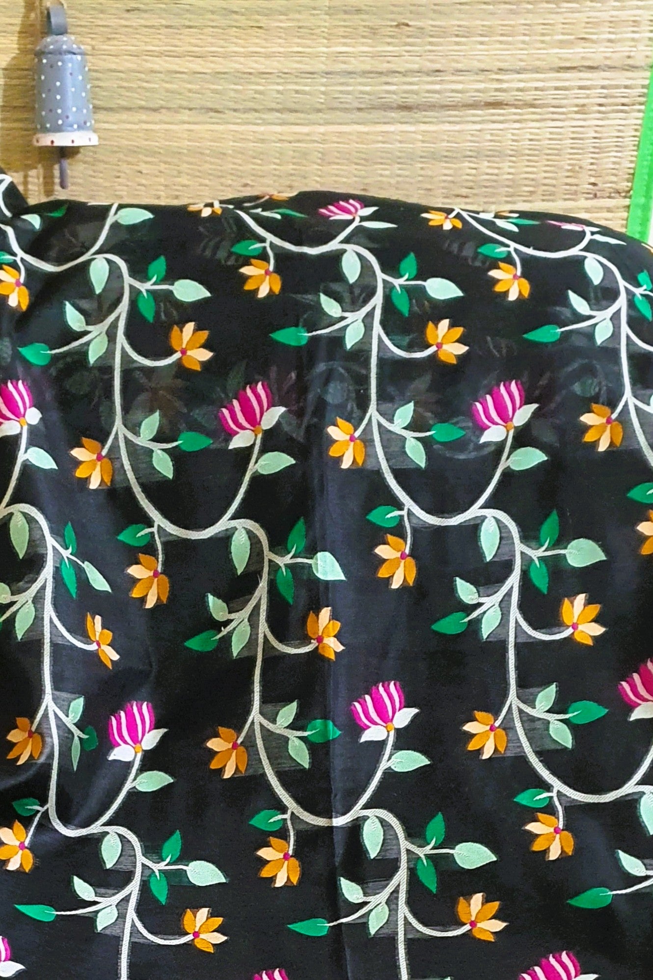 Black Cotton Silk