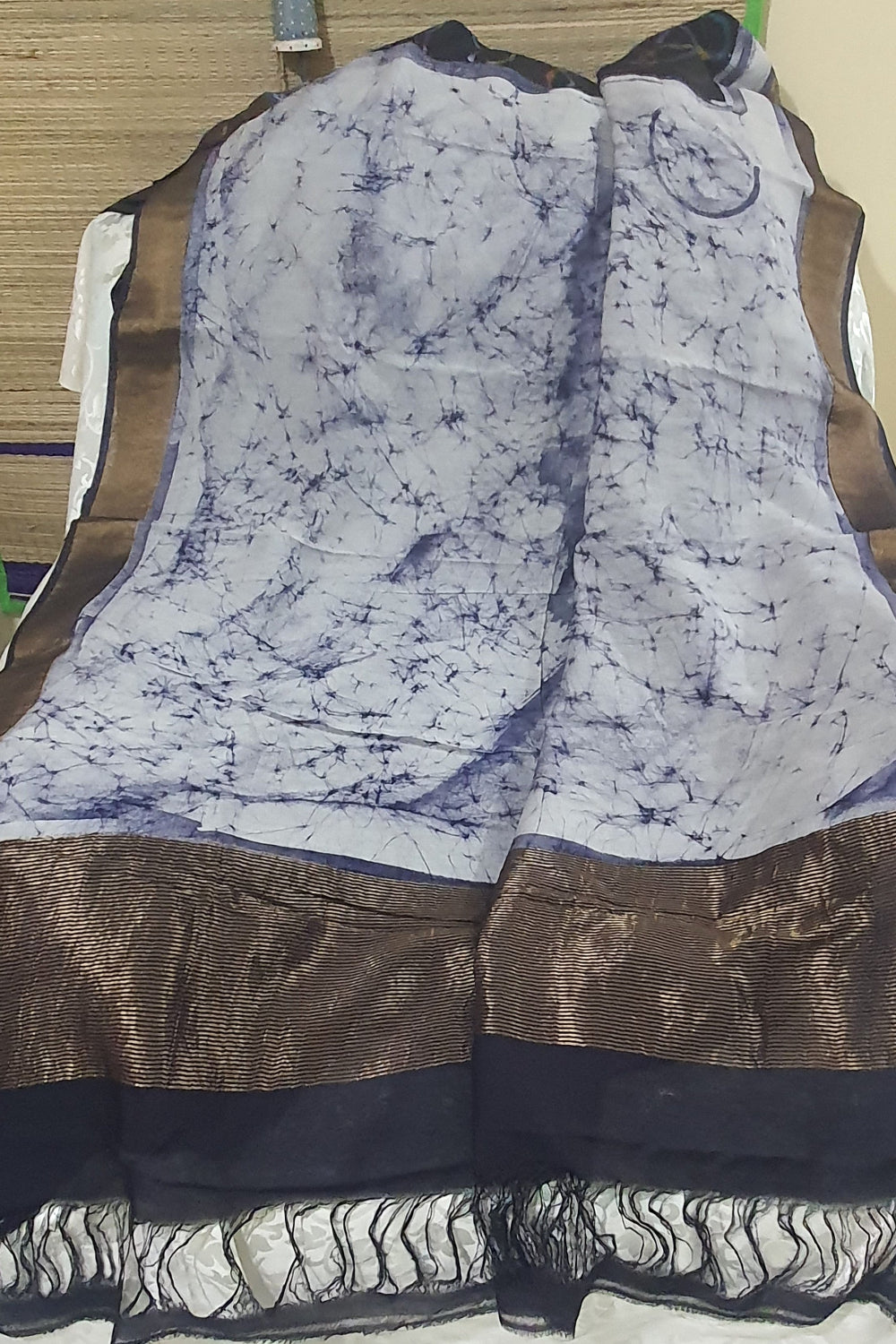 Blue Bamboo Silk