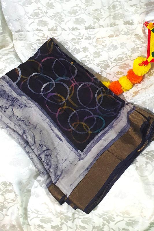 Blue Bamboo Silk