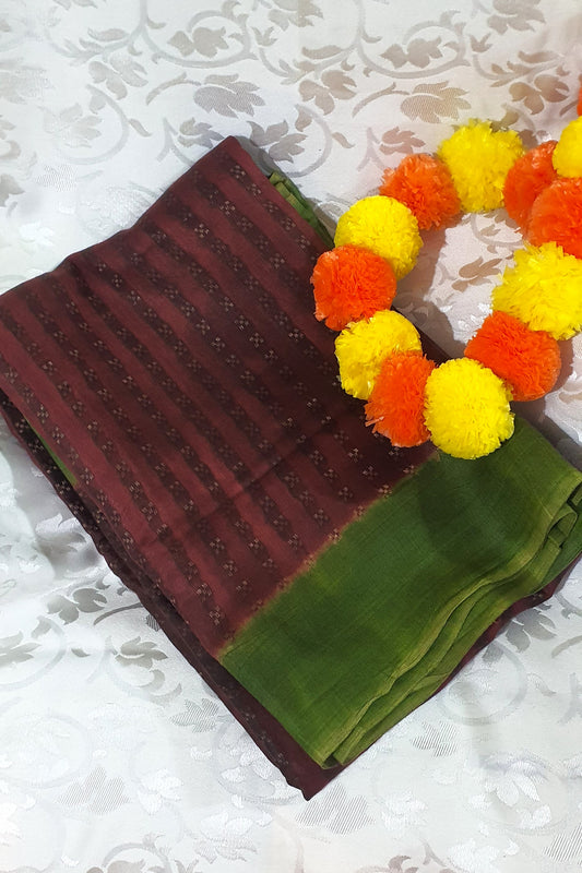 Dark Maroon Bamboo Silk 