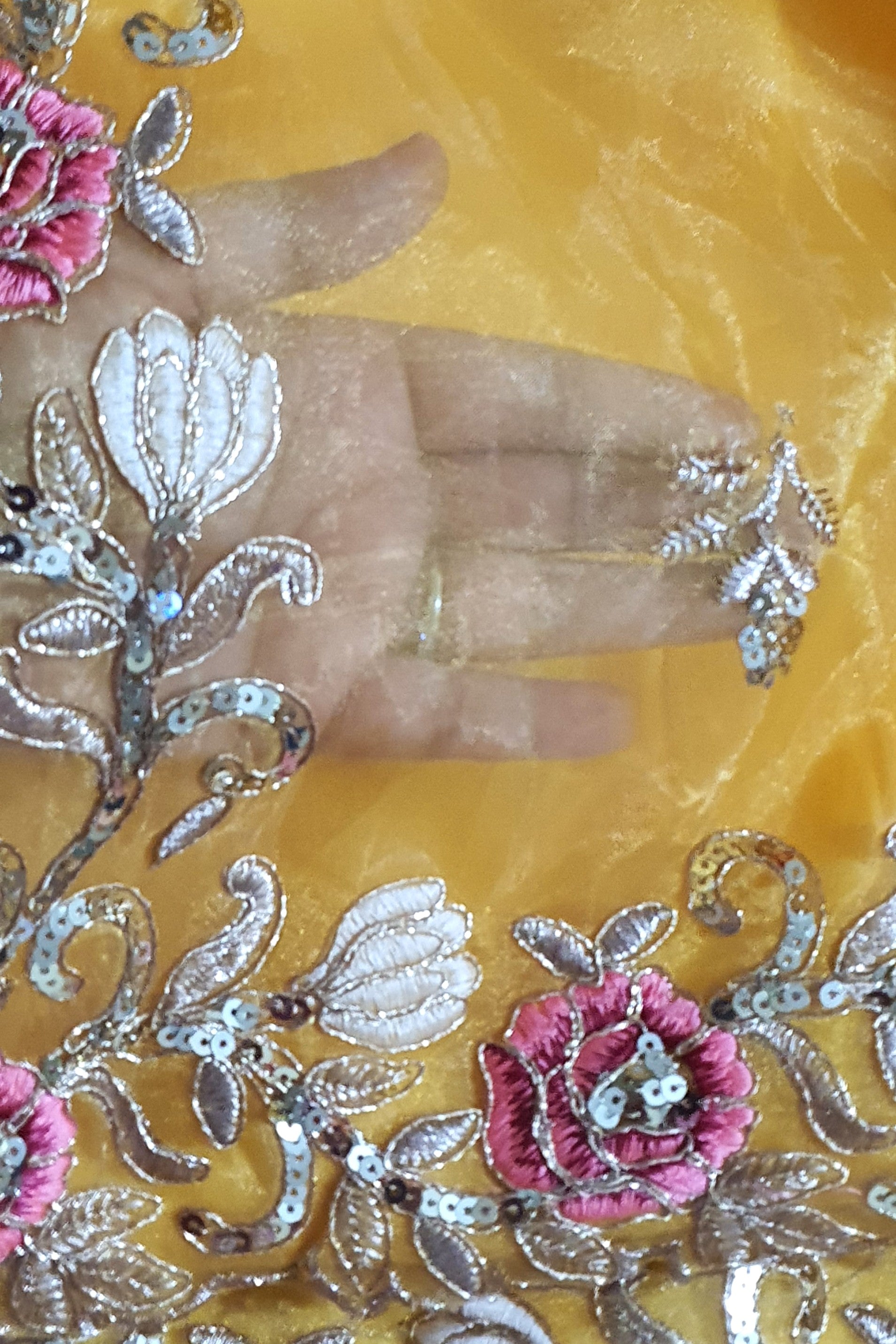Titan Yellow Organza