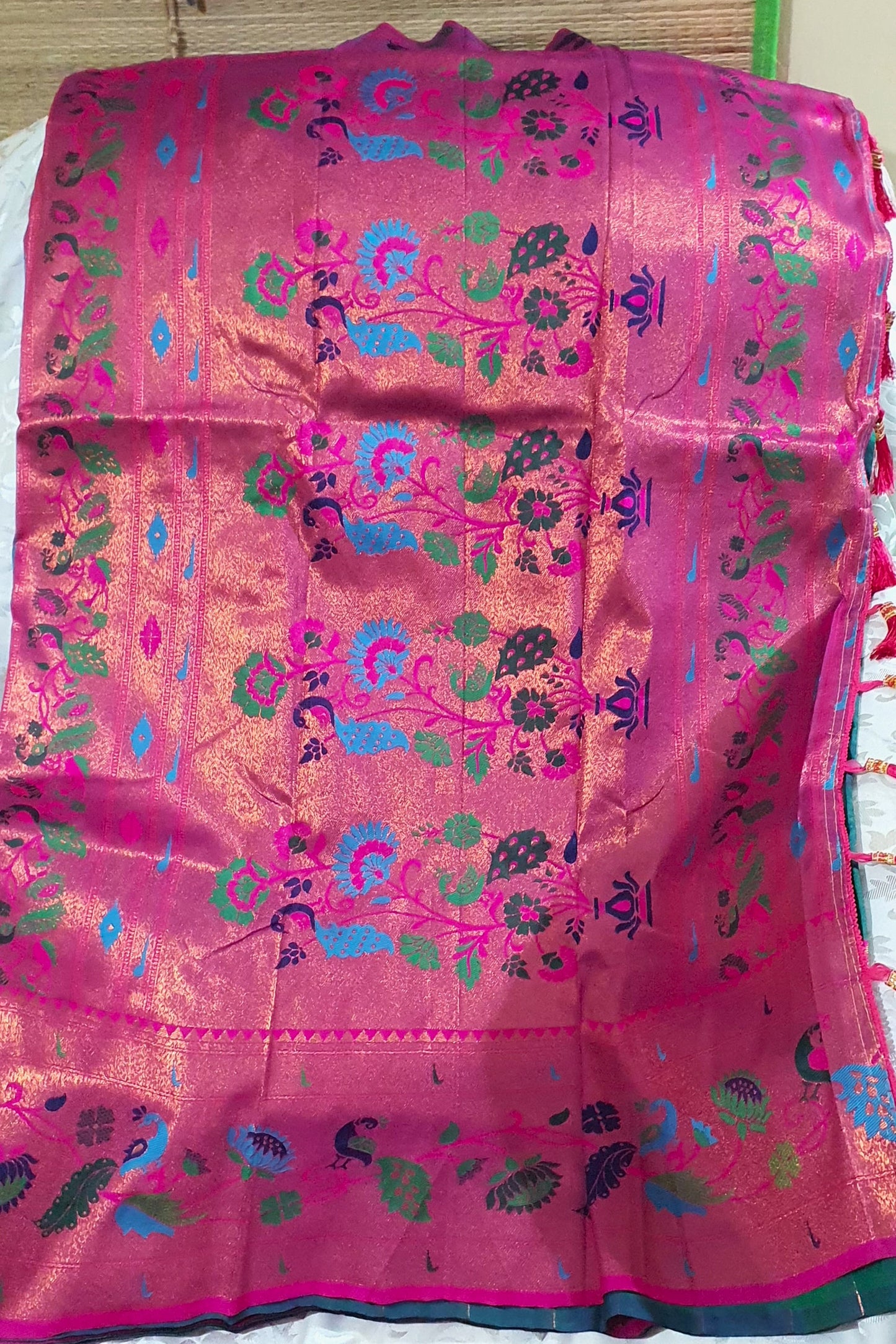  Morkanthi paithani blended silk 