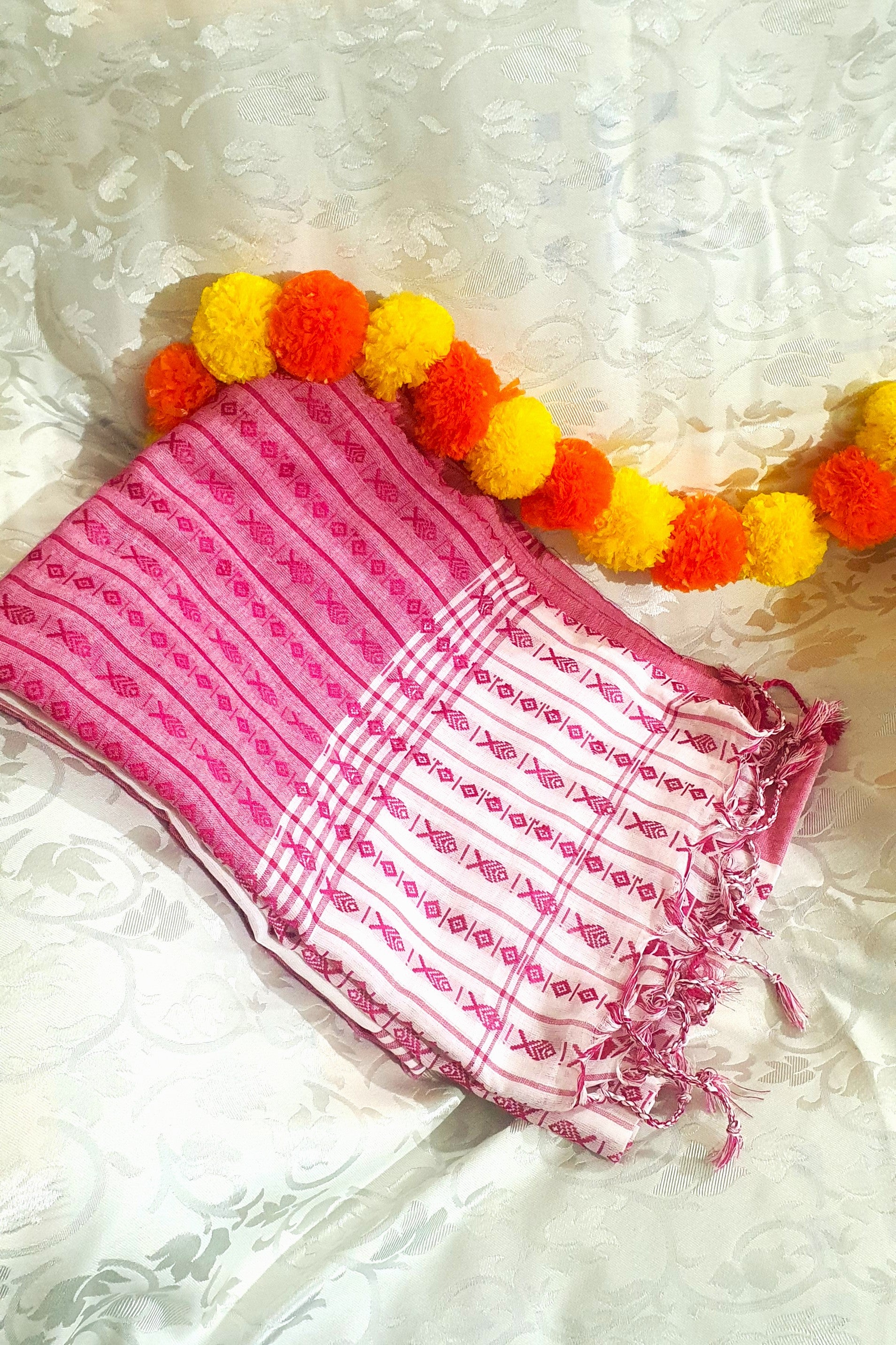 white hot pink pure cotton 