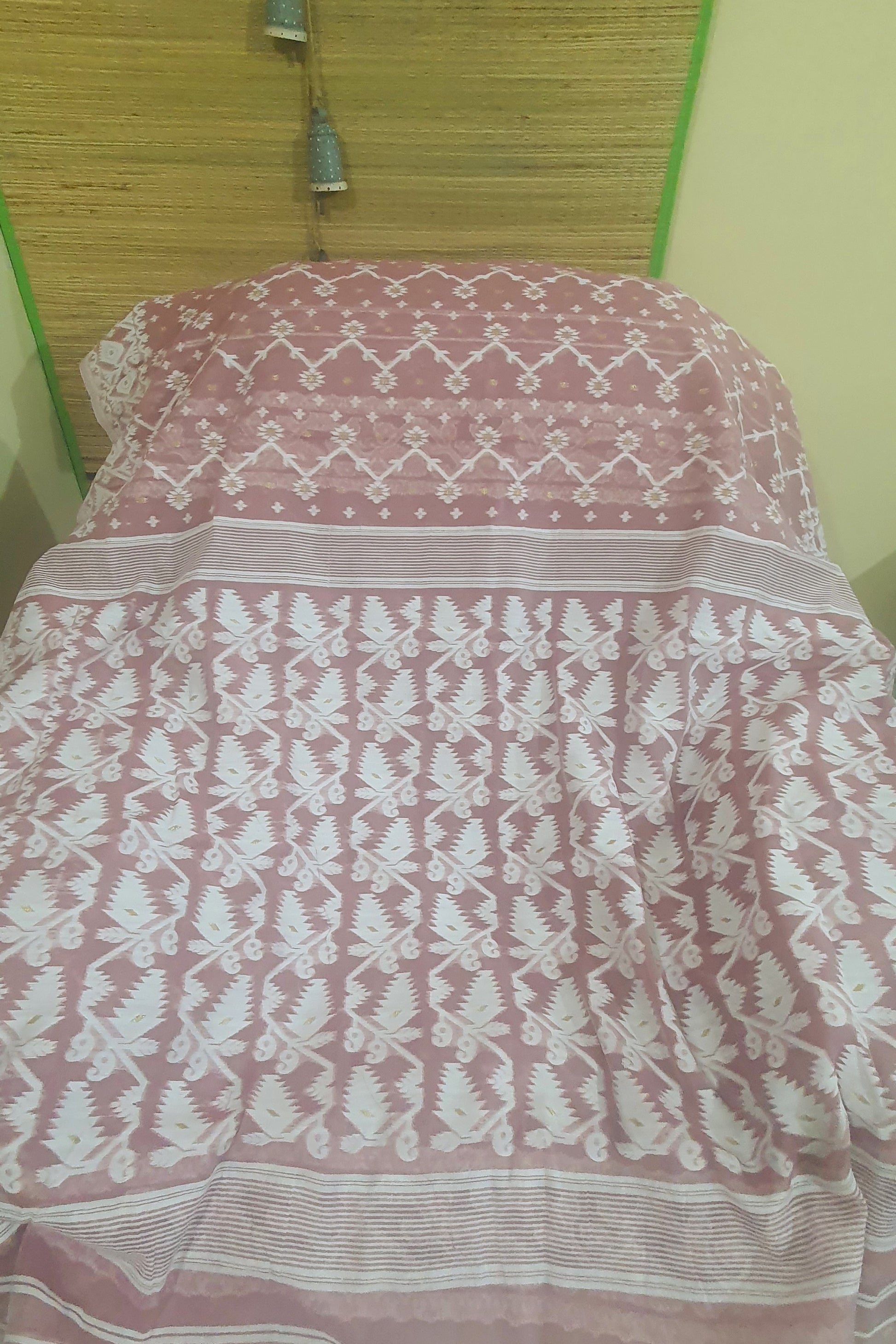 Onion Pink Jamdani Cotton