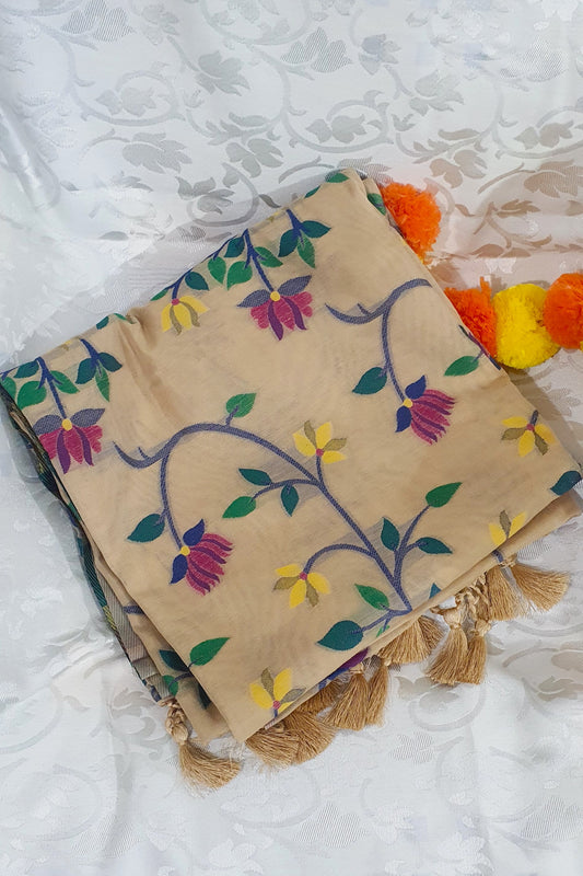Beige Weaved Cotton