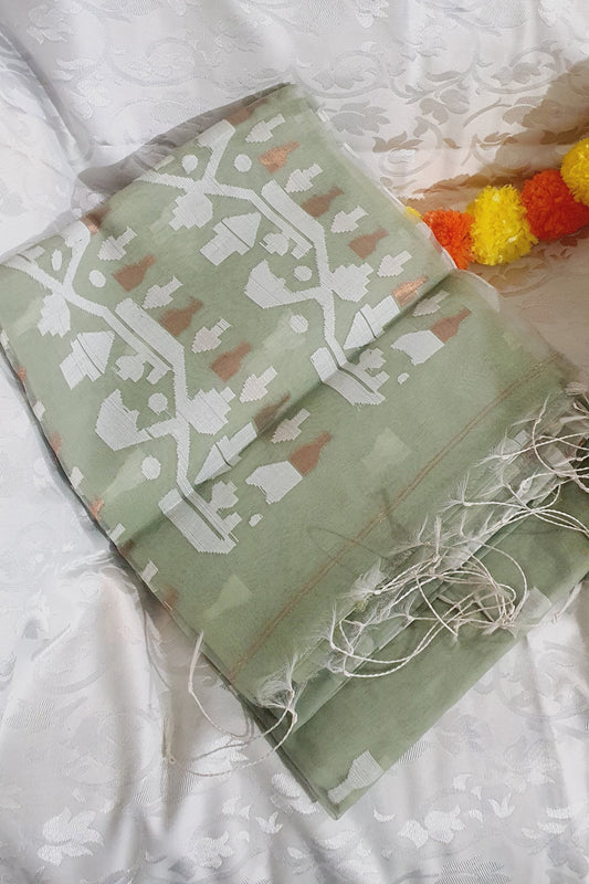 Bottle GreenMuslin Silk
