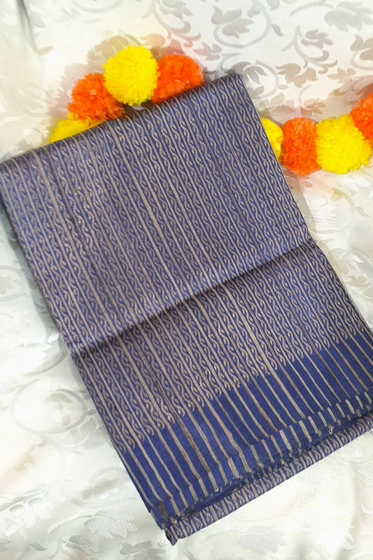 Blue Kosa Silk