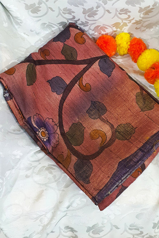 Pink Kosa Silk Saree