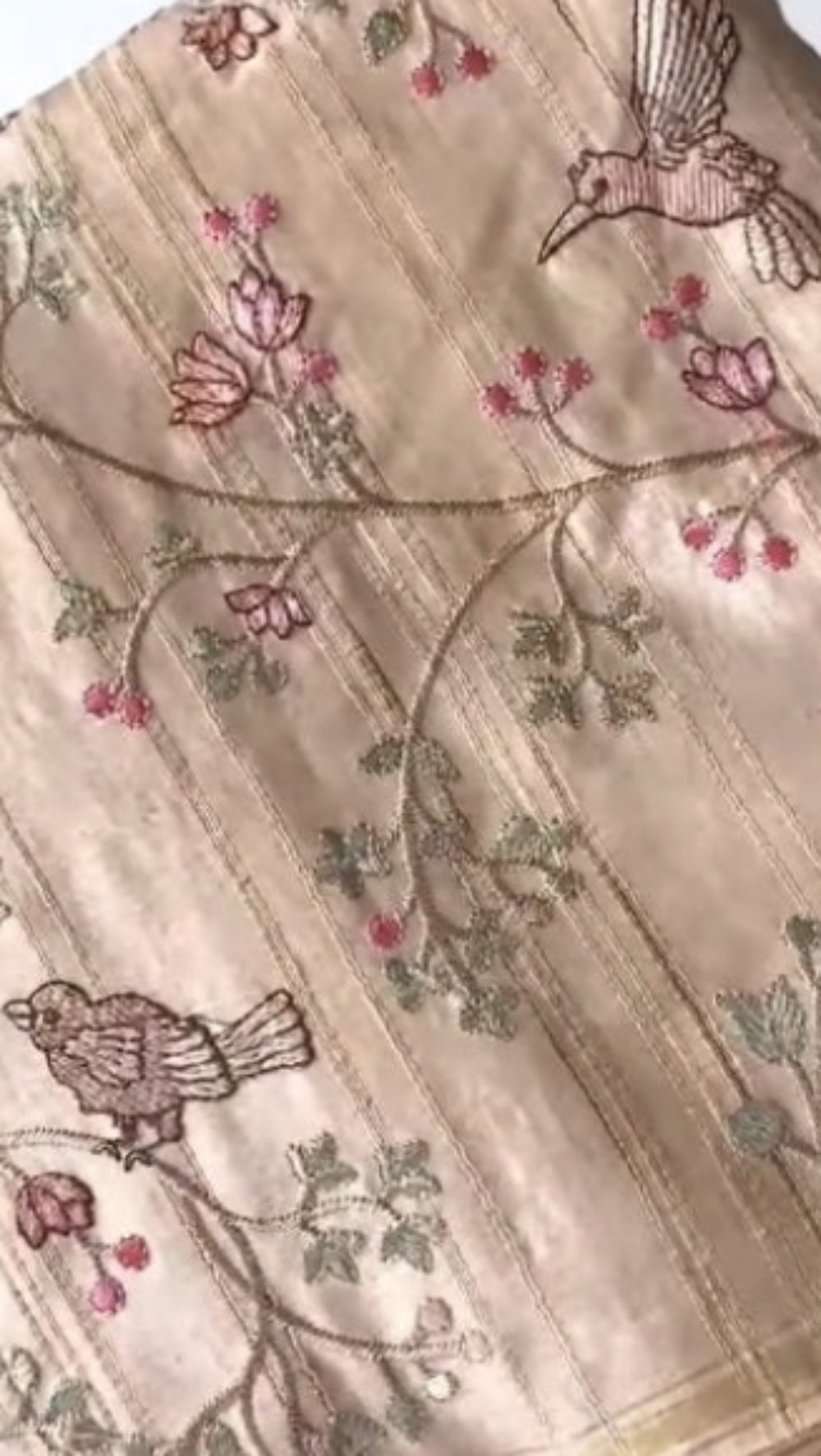 Pure Tussar embroidary saree