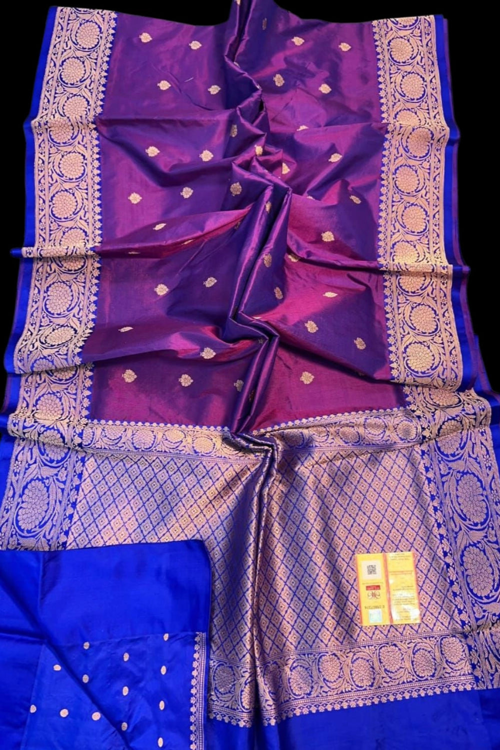 Violet Pure Katan Banarasi