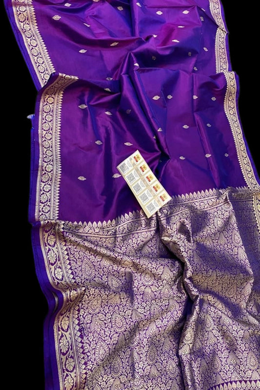 Violet Pure Banarasi