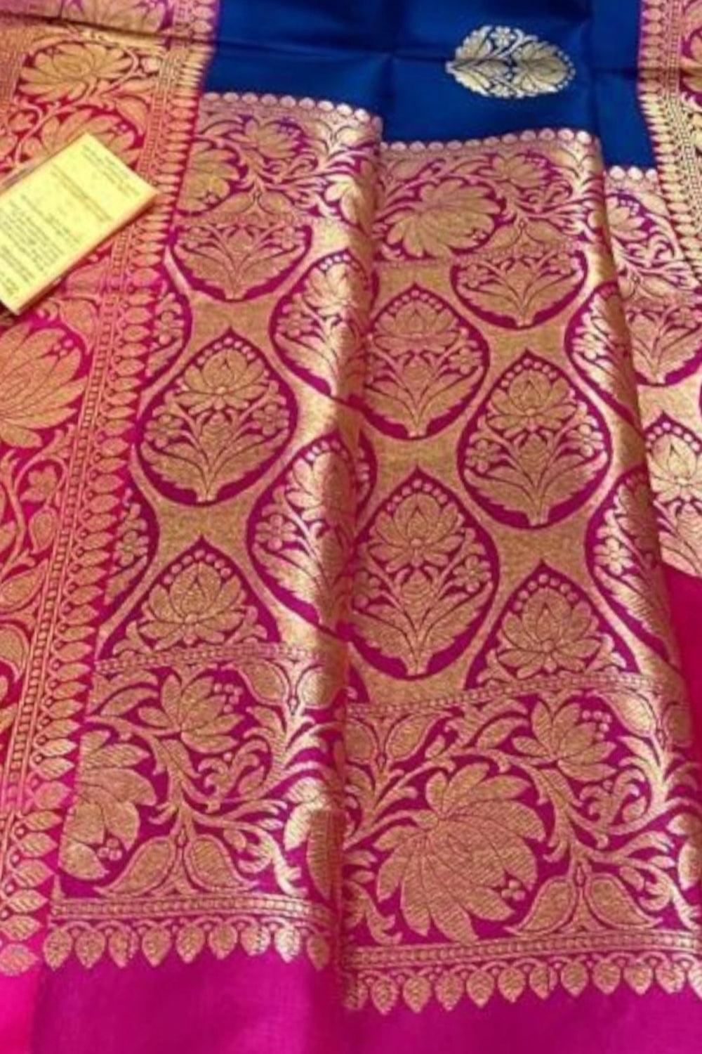 Royal Blue Katan Banarasi