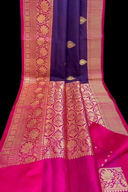  Begani Pure Handloom Katan Banarasi 