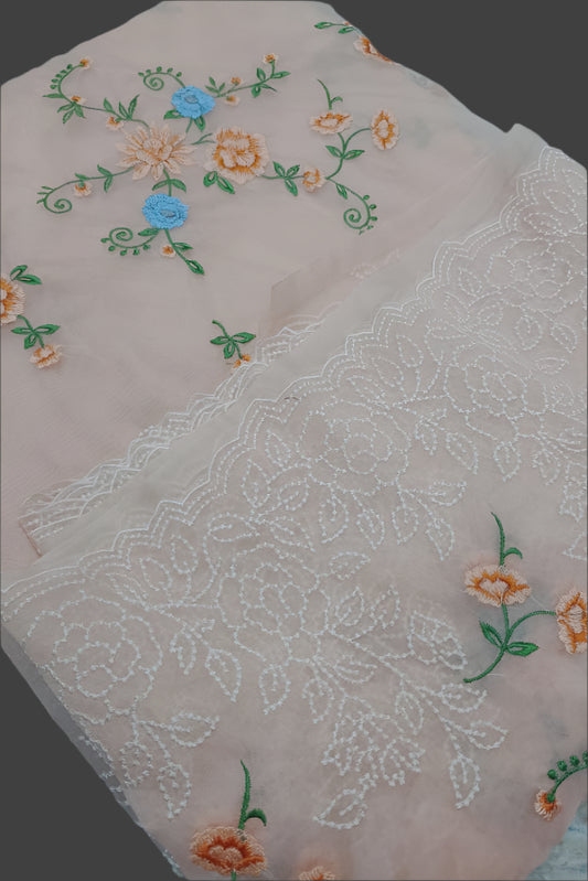 Peach Organza