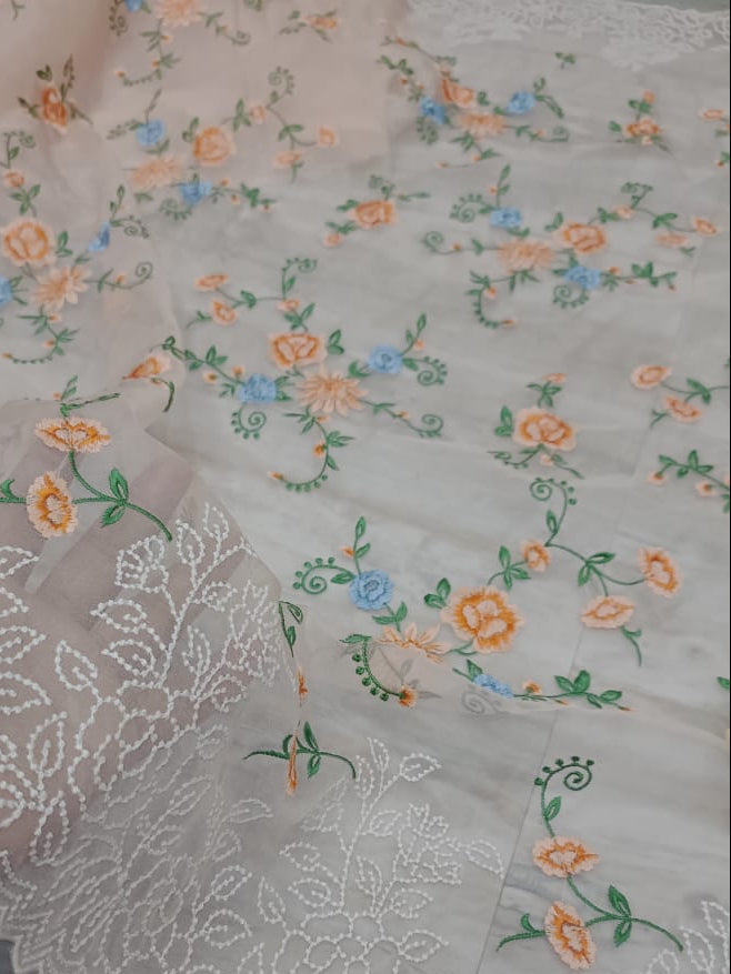 Peach Organza