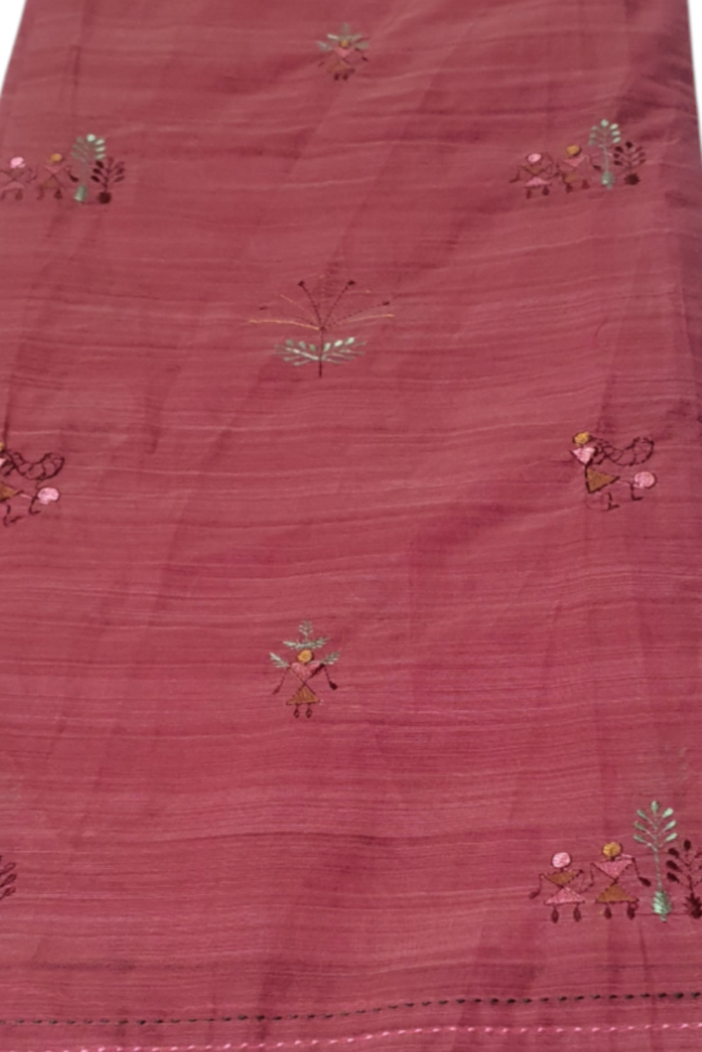 Berry Mauve Pink  Sari Cotton Linen saree  wedding party office party light weight breathable saree