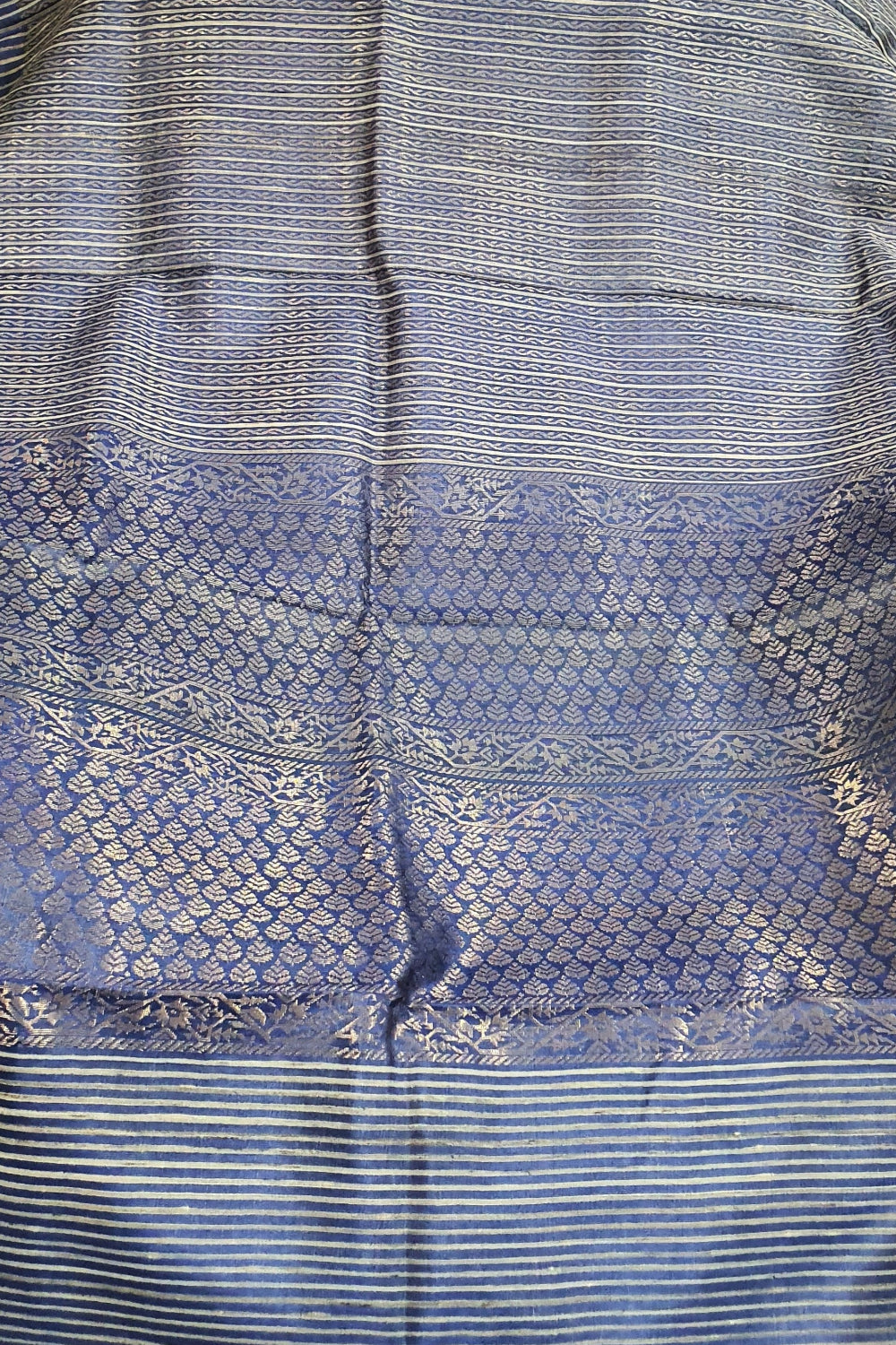 Blue Pure Handweaved Kosa Silk