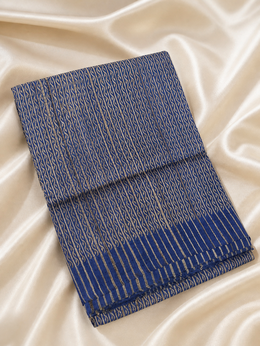 Blue Pure Handweaved Kosa Silk