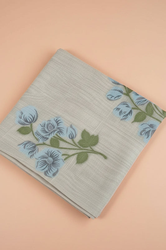 pure hand woven muslin cotton saree
