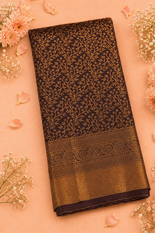  Deep Coffee kanjiwaram saree