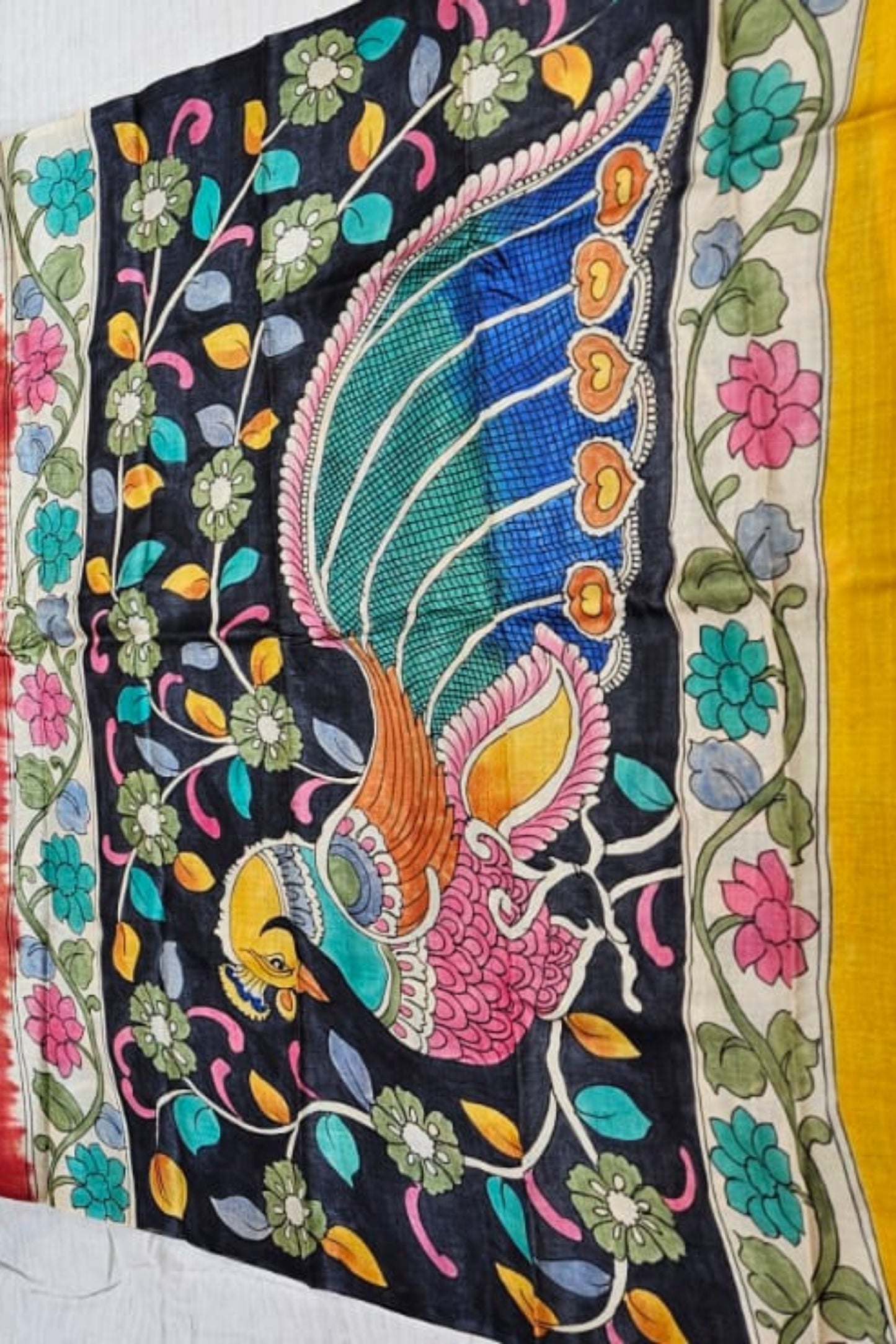 Koonjitha_Fusion_Saree_Pure_handloom_Tussar Saree