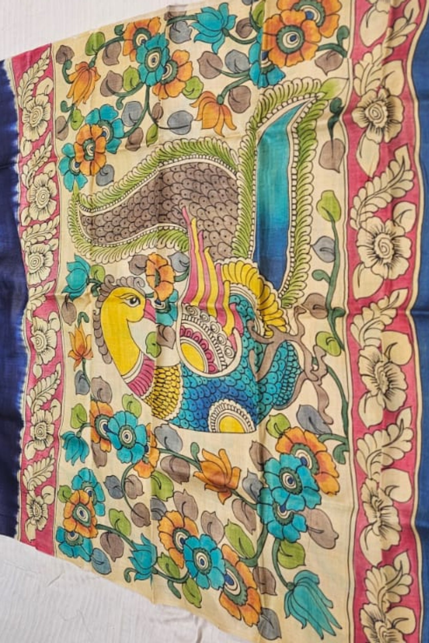 Koonjitha_Fusion_shibori_kalamkari_saree