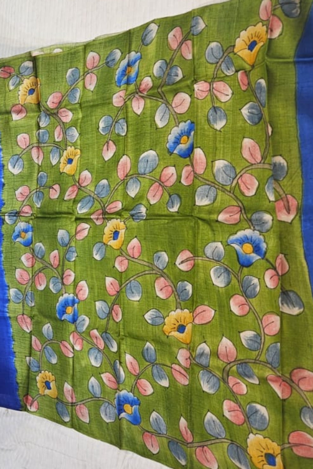 Fusion_shibori_kalamkari_saree
