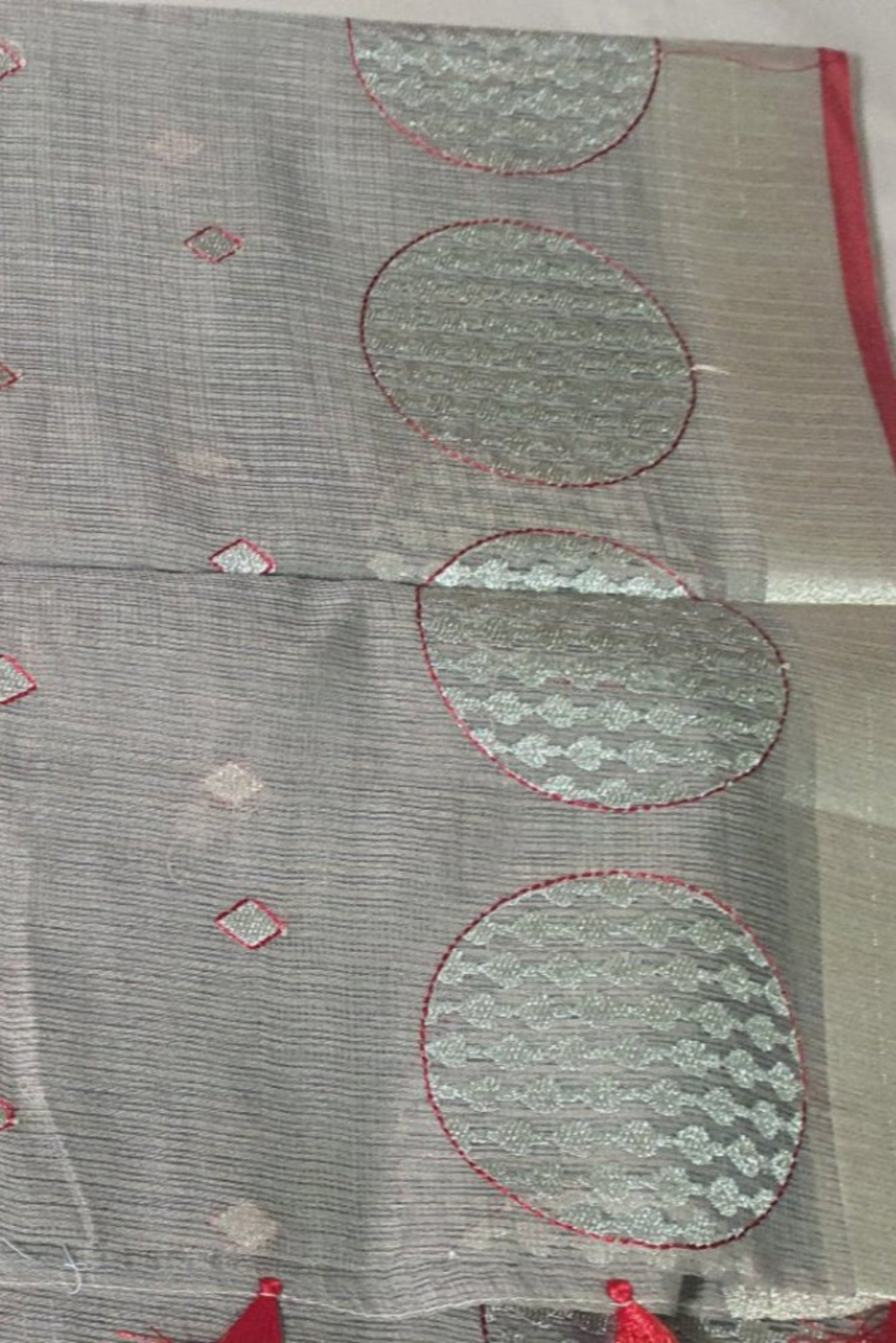 Grey Saree Pure Cotton Linen Saree