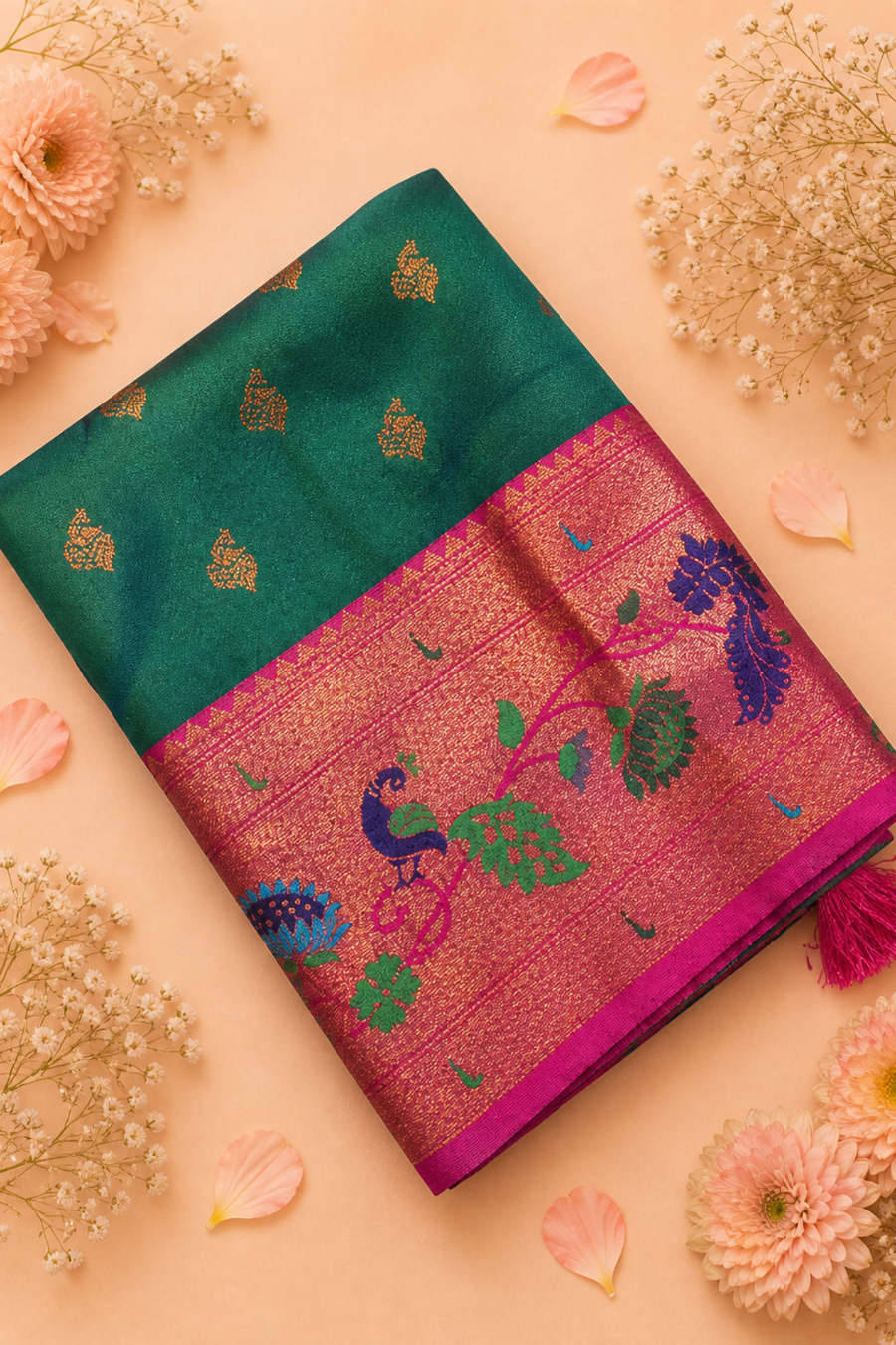 Mor kanthi saree