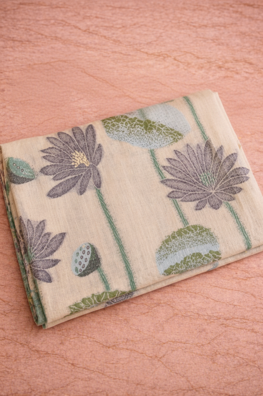 Koonjitha_ Handwoven Muslin Cotton Saree1.1