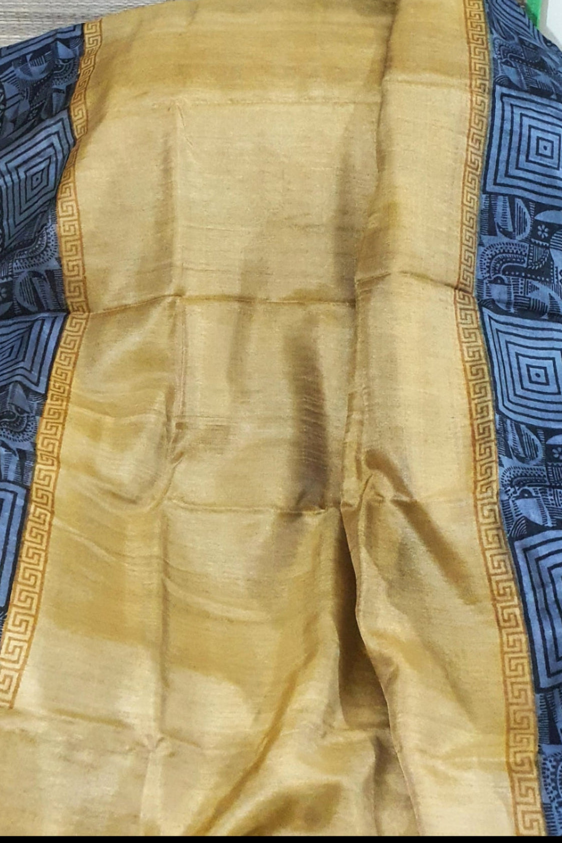 Mustard Tussar Silk 