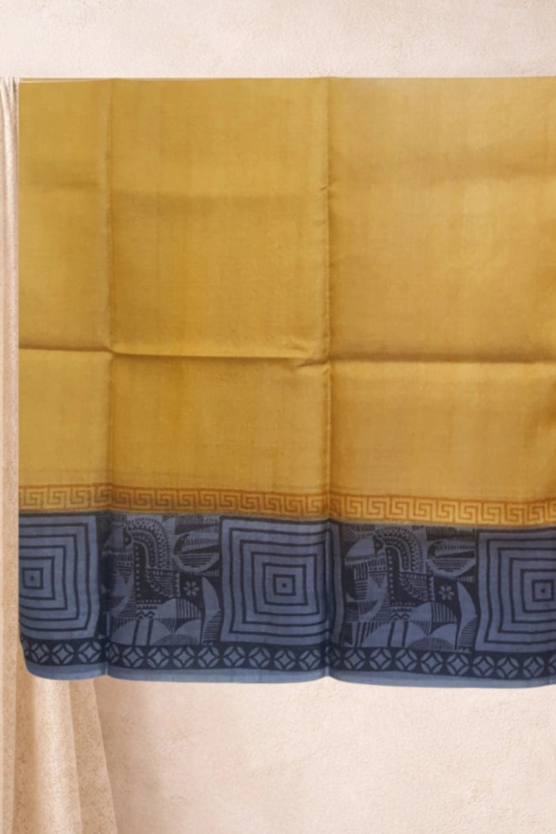 Mustard Tussar Silk