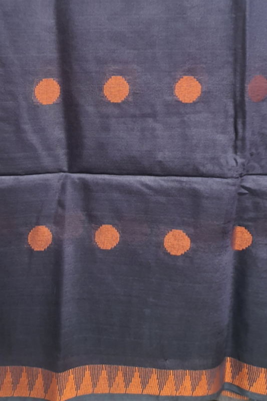 Kota Silk Navy Blue color with copper zari buta wedding function party 