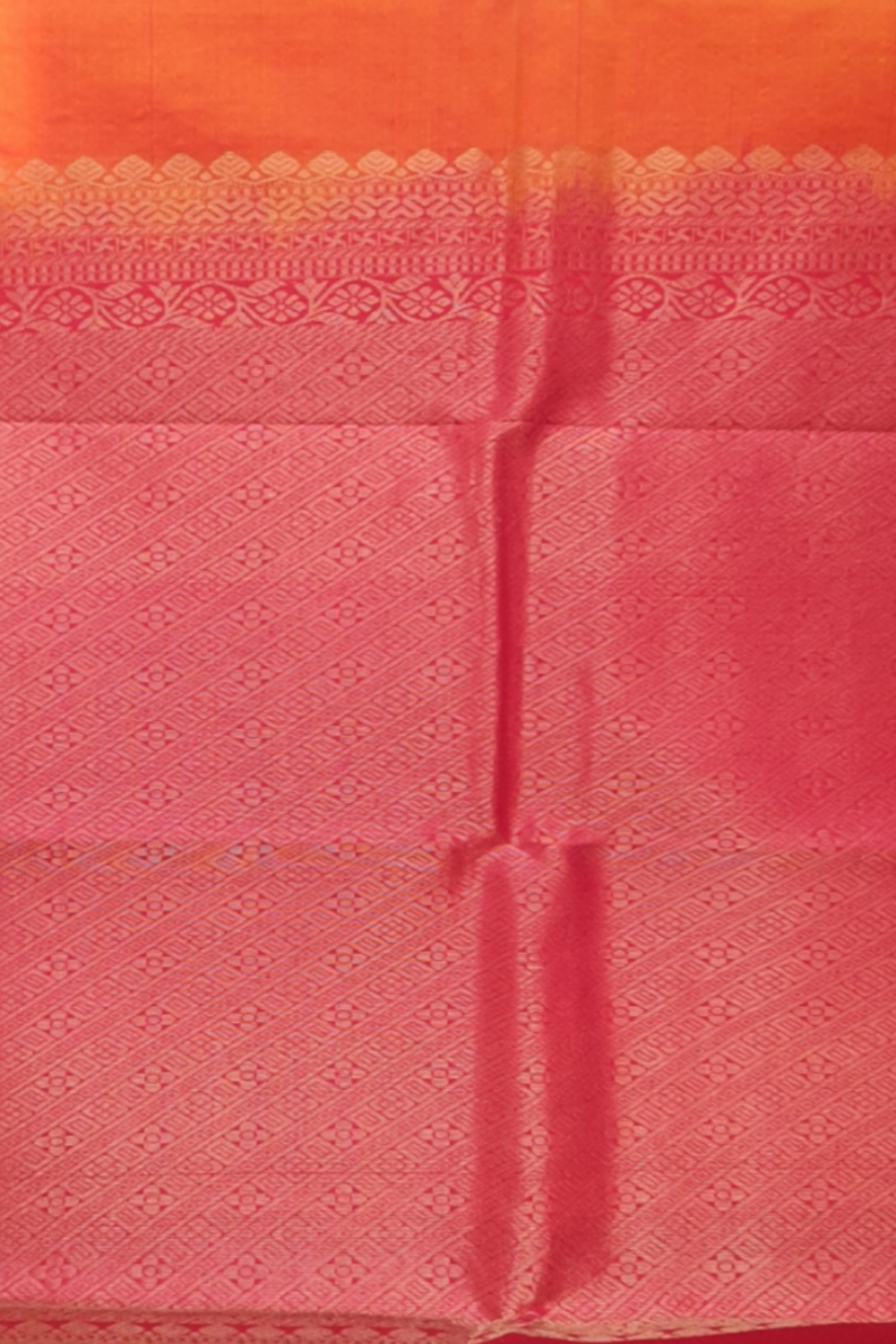 Orange Saree Pure Silk Saree Kanjiwaram Sari