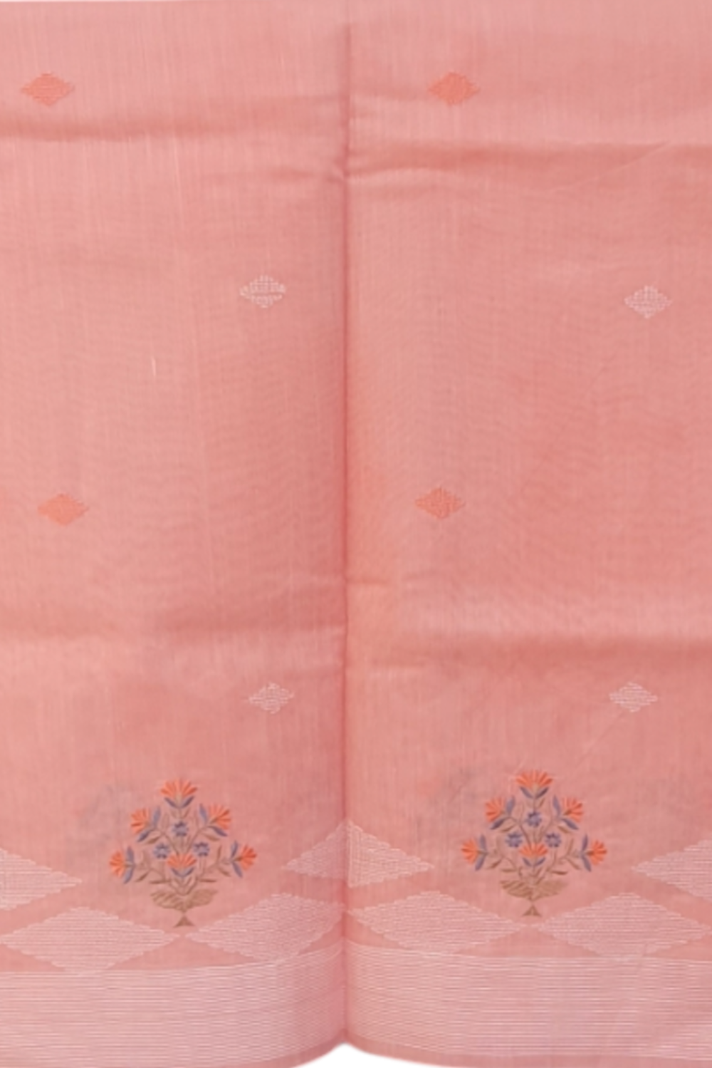 Koonjitha Peach linen saree