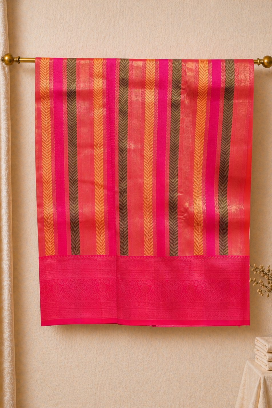Pink Rangkat Saree
