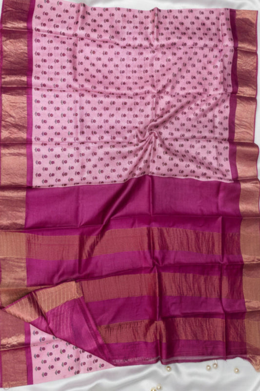 pure handloom tussar saree