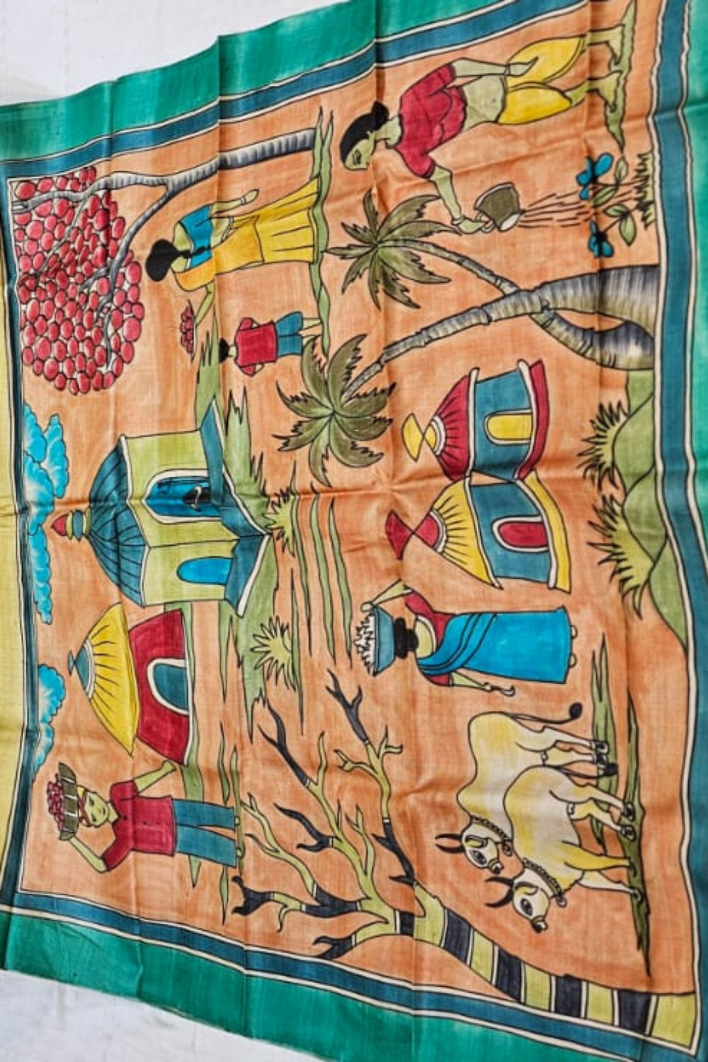 Pure_Tussar_Handloom_Saree_with_Hand_Pen_Kalamkari_Pallu