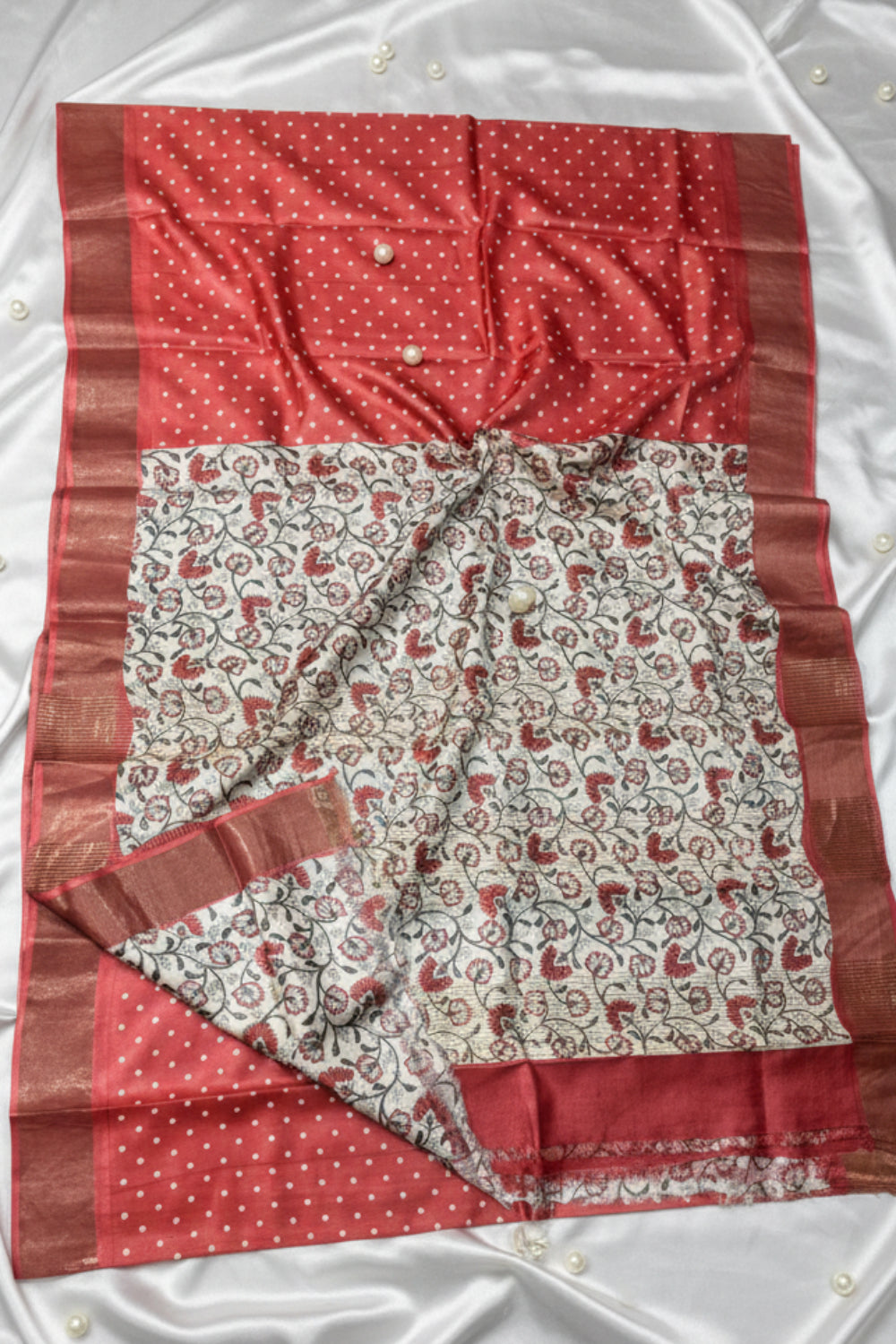 Pure handloom tussar saree