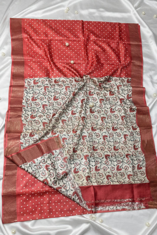 Pure handloom tussar saree