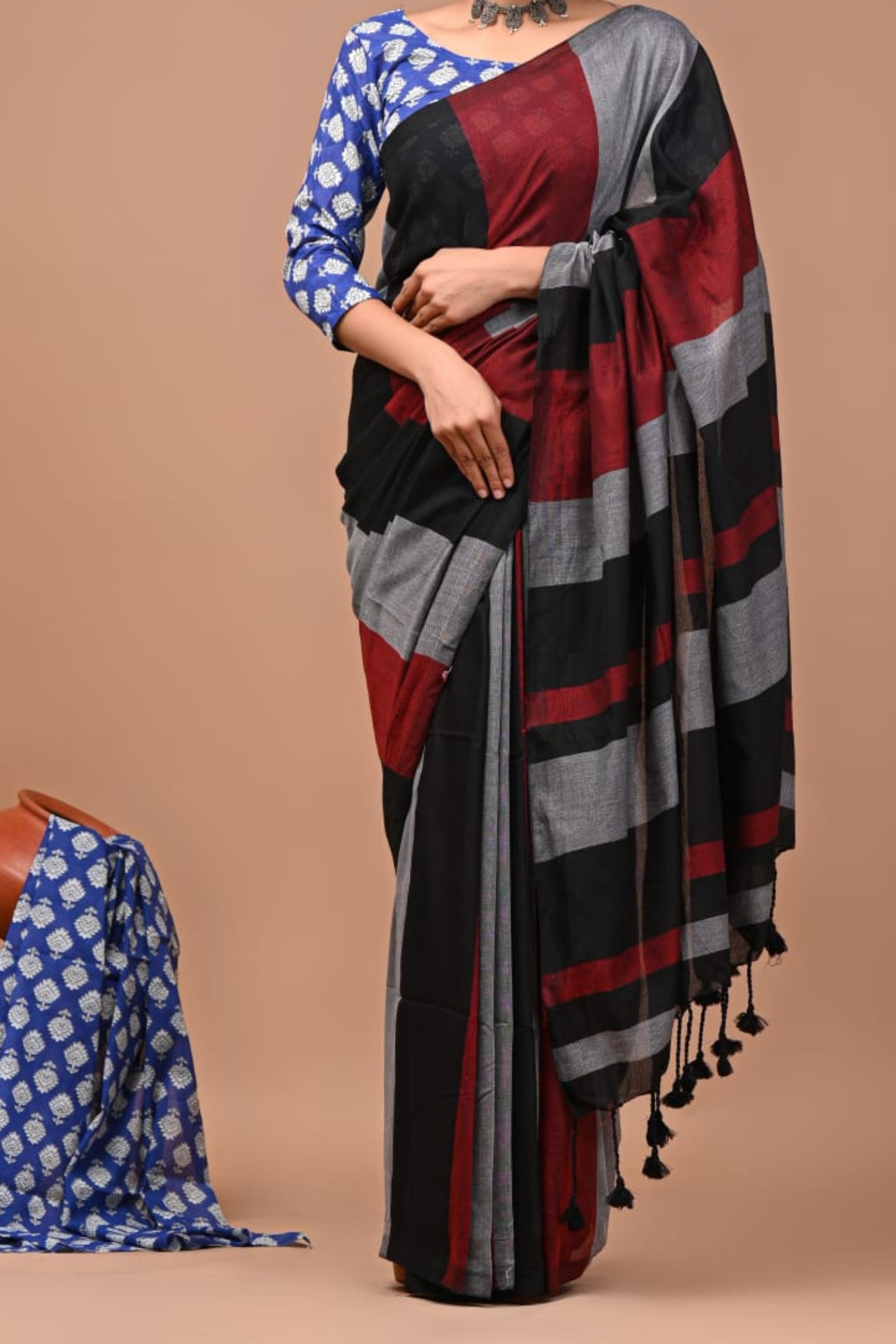 Pure khadi silk saree